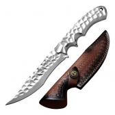 Faca Luxo Fulltang Em Aço 5cr13 6mm Forjada Esmeralda Bainha