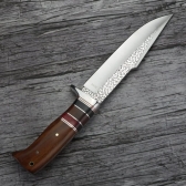 Faca Luxo Churrasco Pesca Lamina desenhada SA73 - TB- 0943 CY62