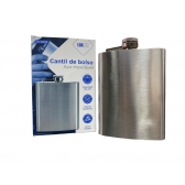 Porta whisky de aço cantil 8 oz Lua Tek- CD03 226ml