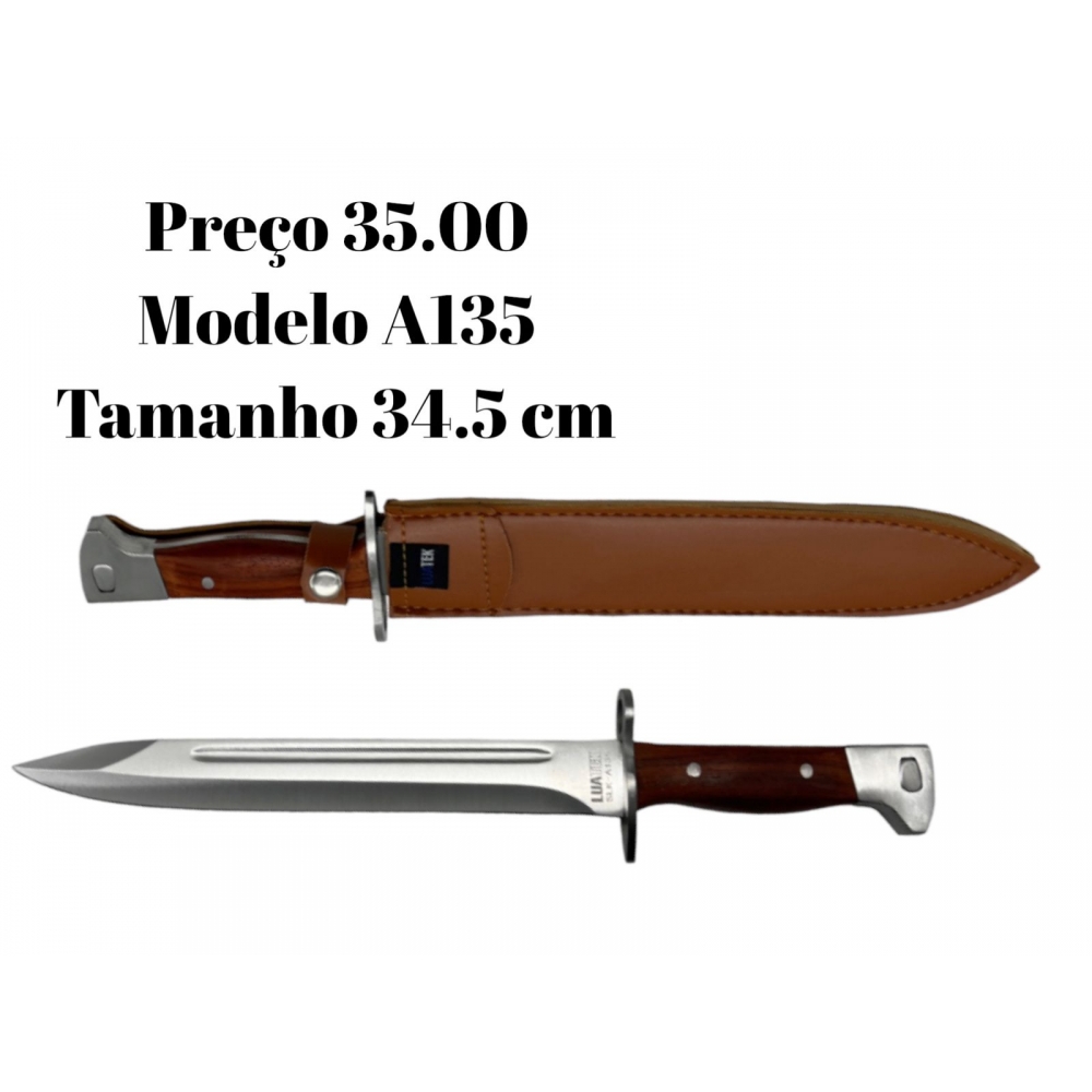 FACA TÁTICA MILITAR AK47 BAIONETA A135
