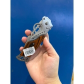 Canivete Automático Aço com Madeira MK 1147