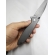 Canivete Semi Automático Cinza Liso C/ Trava E Clip B002