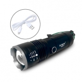 Lanterna Tática Led 2000m+ Compacta E Potente Bm-8516 B-max