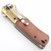 Canivete Gold Semi Automatico Tatico Pesca Camping 1305