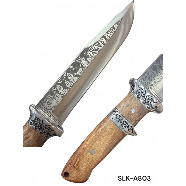 faca luxo churrasco lamina desenhada  SLK-A803