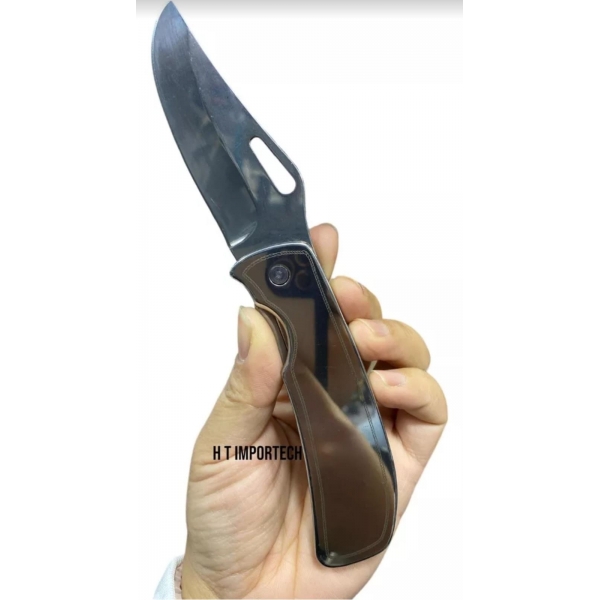 Canivete  3.5´ Polegadas Monobloco Com Trava + Clip super resistente  CJL-41