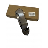 Canivete Prata Tática Kinja SEMI AUTOMATICO  Aço Inox De Bolso C/trava CYL-57