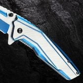 Canivete Semiautomático 19Cm com Trava de Segurança e Clip de Bolso SLK-D258AB