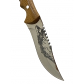 Faca Luxo Lobo Com Serra CYL-76