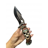 Canivete Com Quebra-Vidro Corta Cinto  Caveira  – SLK D102