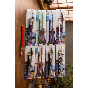 Mini Katana Cartelado Em Aço Anime Demon Slayer Decorativo