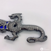 Adaga Aço Dragão Chines Faca Espada Bainha P/ Colecionador H02