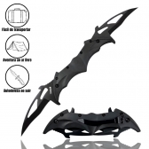 Canivete Duplo Morcego  32cm em Aço 50045
