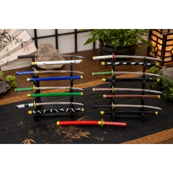 Mini Katana Cartelado Em Aço Anime Demon Slayer Decorativo
