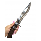 Faca Churrasco Artesanal Full Tang Afiada Bainha SA89 sa106