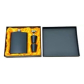 Kit Cantil 226ml Inox Frasco Whiskeira Bolso 2 Copos 1 Funil Cd13