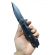 Canivete Semi-automático Lâmina Mista Caveira Total Black L002v
