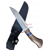 Faca Luxo Churrasco Camping Caça Pesca Uso Geral Lamina com Detalhes TB- 1529