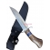Faca Luxo Churrasco Camping Caça Pesca Uso Geral Lamina com Detalhes TB- 1529