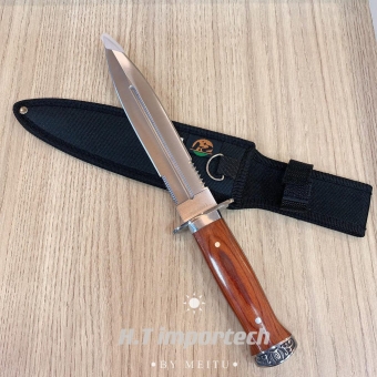 Faca de Caça Pesca Churrasco Luxo Fulltang Inox 0931