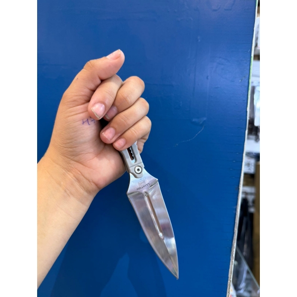 Faca Tática Compacta Punhal em Aço Inox com Bainha  LK D202