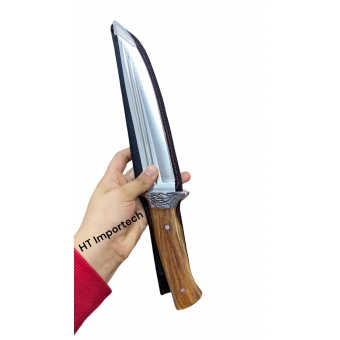 Faca De Caça Pesca Churrasco Modelo Luxo Fulltang Inox 0905