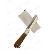 Canivete Araguari  Manual cabo madeira Lamina aço inox  Pica Fumo  cavagadas pescarias ou uso cotidiano  X012