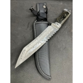 Faca Luxo Churrasco Lamina Desenhada Com Serra Cy67