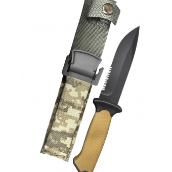 Faca Tatica Bainha Rigida Camuflada DJ243