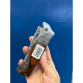 Canivete Automático Aço com Madeira MK 1148