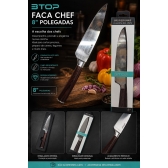 Faca Profissional Cozinha 8 polegadas BTOP 17097