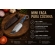 Faca l Espartana Full Tang Aço Inox Cabo Azul + Bainha De Couro Rústica LAF818