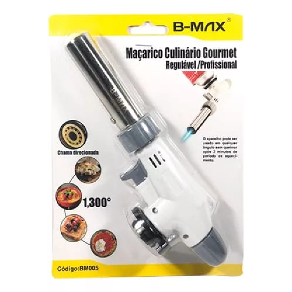 Maçarico B-max Bm005 Culinário Portátil Regulável