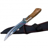 Faca De Caça Churrasco Full Tang Modelo Luxo Cyl-33