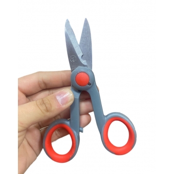 Tesoura De Cabista P/ Corte De Kevlar De Fibra Optica Pesca Corta Tudo Ws-6504