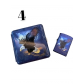 Acendedor Plasma Eletrico + Porta Cigarro 0813