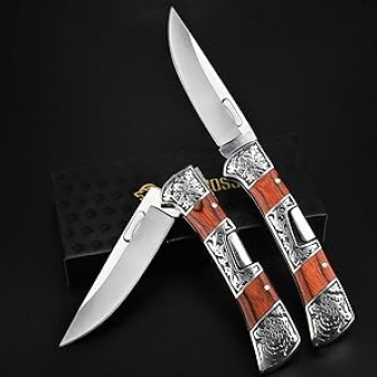 Canivete Luxo C/ Trava + Clip 1386 madeira