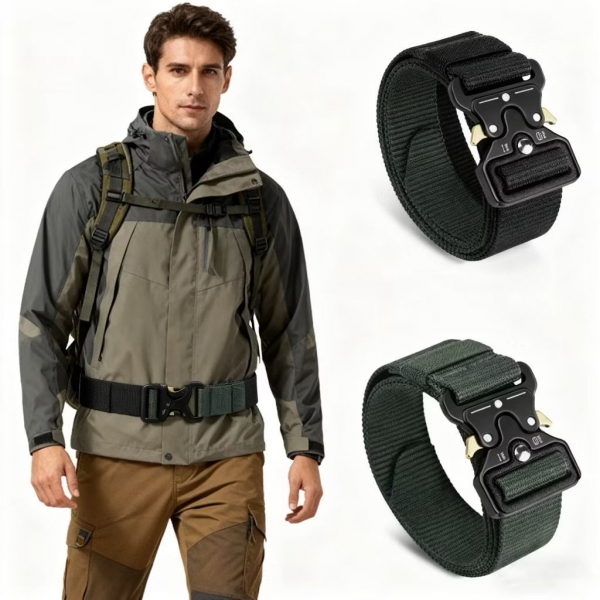 Cinto Tático Militar Com Fivela de Engate Rápido Tipo Fastem SLK-F19