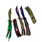 Canivete Butterfly Cs Go Trava De Mola + Bainha 06-0966