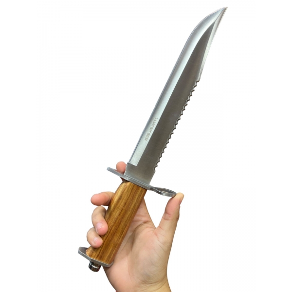 Faca Tipo Rambo C/ Quebra Vidro Com SERRA   A154