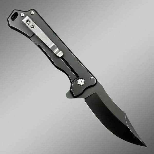 Canivete Inox Black Semi Automatico C Clip 999A