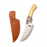 Faca de desossa chef artesanal de caça de carne cutelo faca de açougueiro para cozinha CYL-36