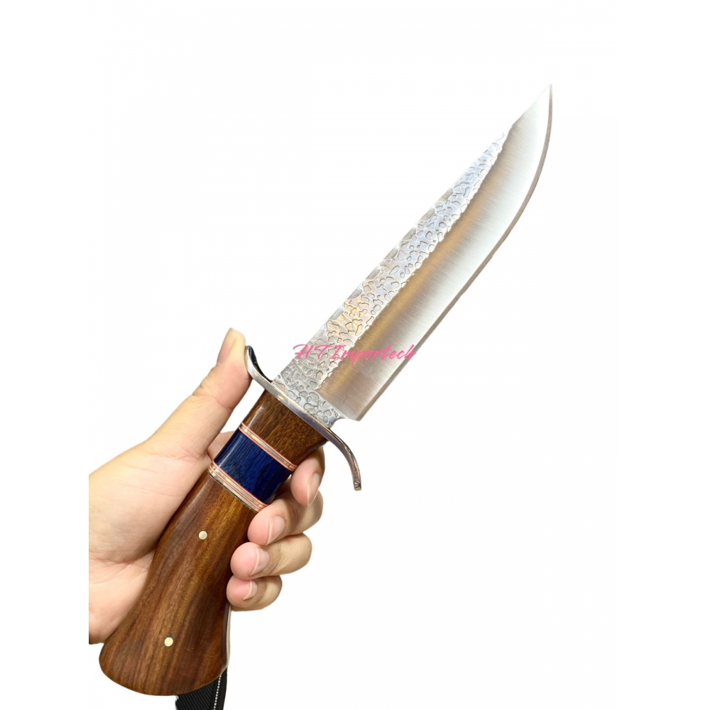 Faca Luxo Churrasco Camping Caça Pesca Uso Geral Lamina com Detalhes TB- 1529
