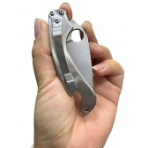 Canivete De Aço Inox De Bolso Com Presilha com abridor taue 888D