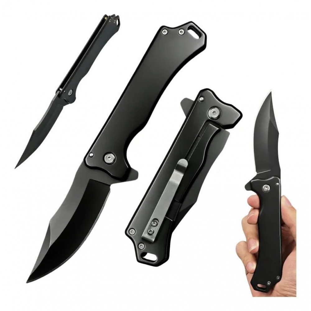 Canivete Inox Black Semi Automatico C Clip 999A