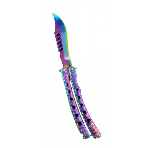 Canivete Butterfly Cs Go Trava Mola Color 0912