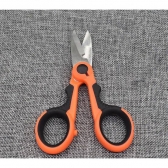 Tesoura De Cabista P/ Corte De Kevlar De Fibra Optica Pesca Corta Tudo Laranja Ws-6504 - cor