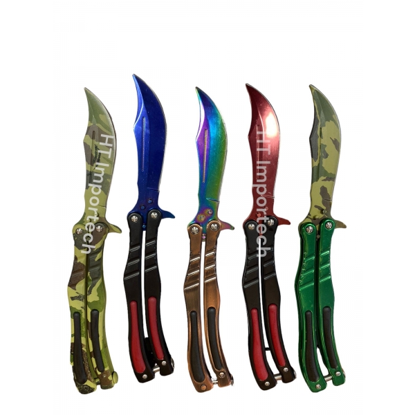 Canivete Butterfly Cs Go Trava De Mola + Bainha 06-0966