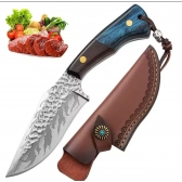 Faca de aço inoxidável forjada, Faca de cozinha multiuso, Corte De Carne 1718