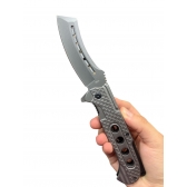 Canivete Tático Semi Automatico Tipo Cutelo  363 - C/ Clip Cinto